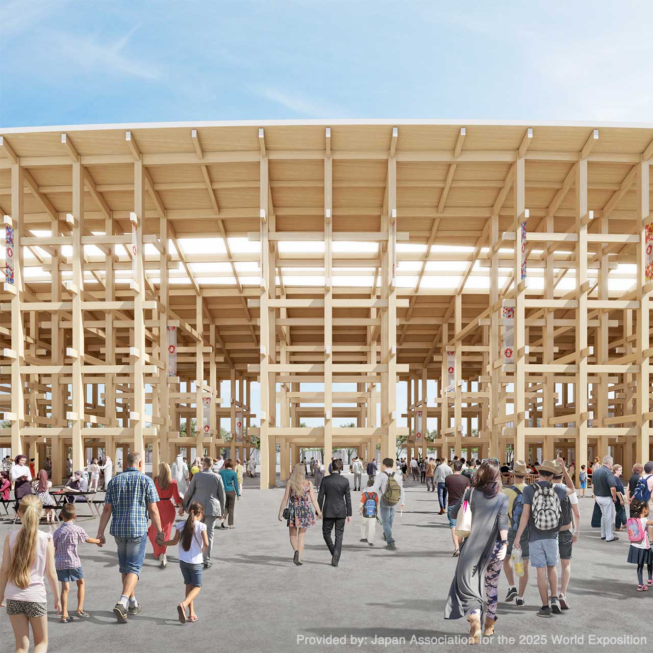 Overall image of the Expo site  Provided by: Japan Association for the 2025 World Exposition